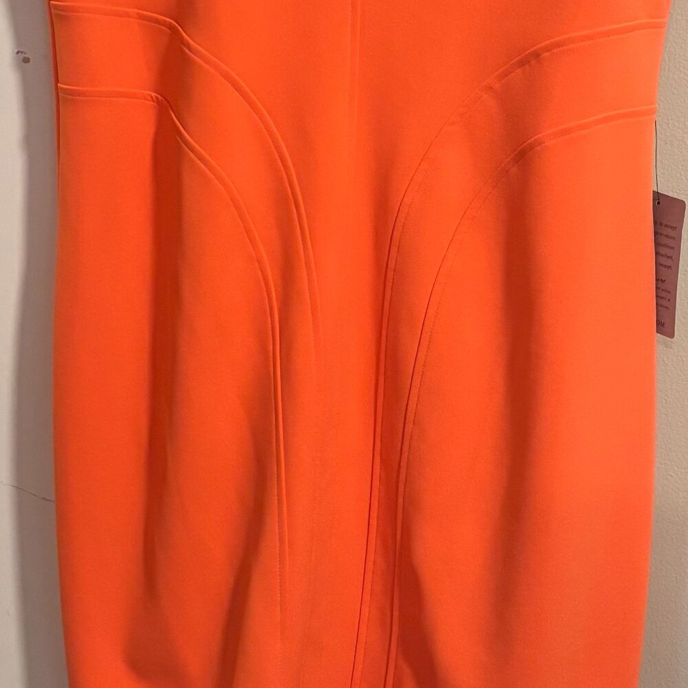 Vince Camuto Cap sleeve sheath Coral color dress Size 14 - Picture 3 of 15